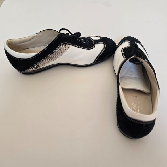 La Cabala Exquisite Elegant Timeless Modern Lace up Sneakers Sz 41 Made in Italy - Picture 5 of 12